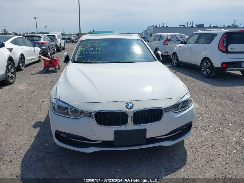 2017 BMW 320I xDrive VIN: WBA8E5G39HNU45012 Lot: 12050757