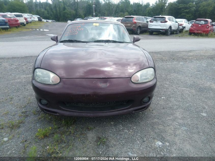 2000 Mazda Mx-5 Miata VIN: JM1NB3533Y0145484 Lot: 12050804