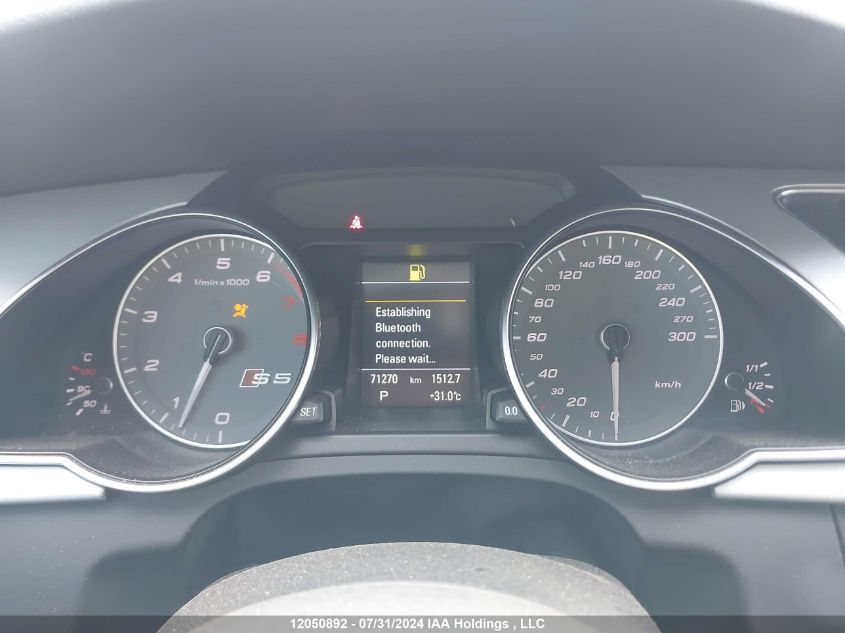 2015 Audi S5 VIN: WAUCGBFRXFA046591 Lot: 12050892