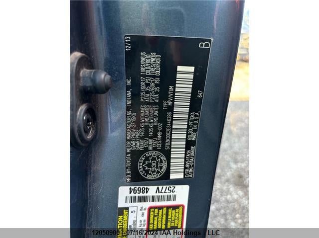 2014 Toyota Sienna VIN: 5TDZK3DC2ES446386 Lot: 12050900