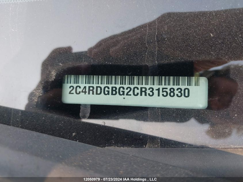 2012 Dodge Grand Caravan VIN: 2C4RDGBG2CR315830 Lot: 12050979