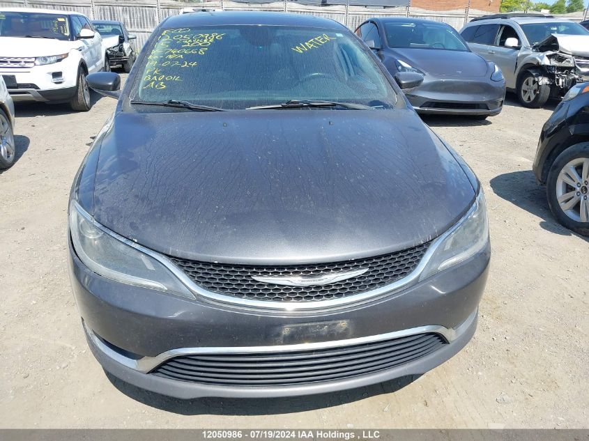 2015 Chrysler 200 Limited VIN: 1C3CCCAG6FN740668 Lot: 12050986