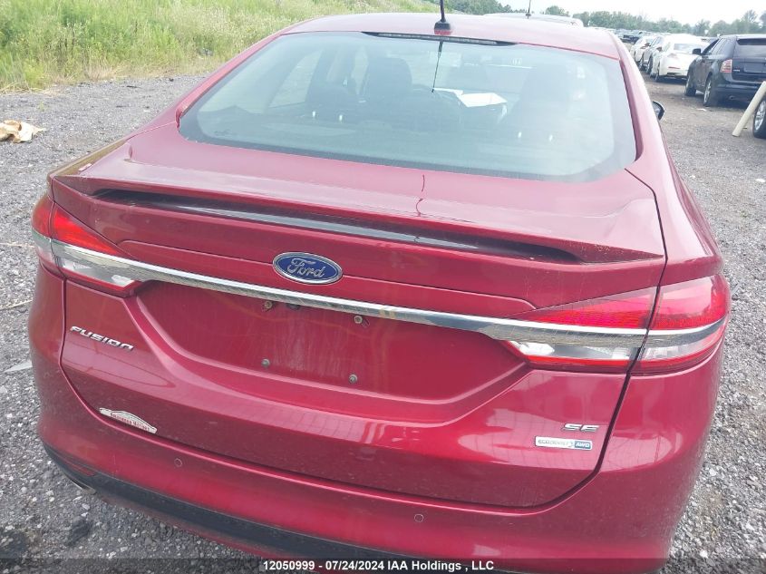 2017 Ford Fusion Se VIN: 3FA6P0T93HR389637 Lot: 12050999