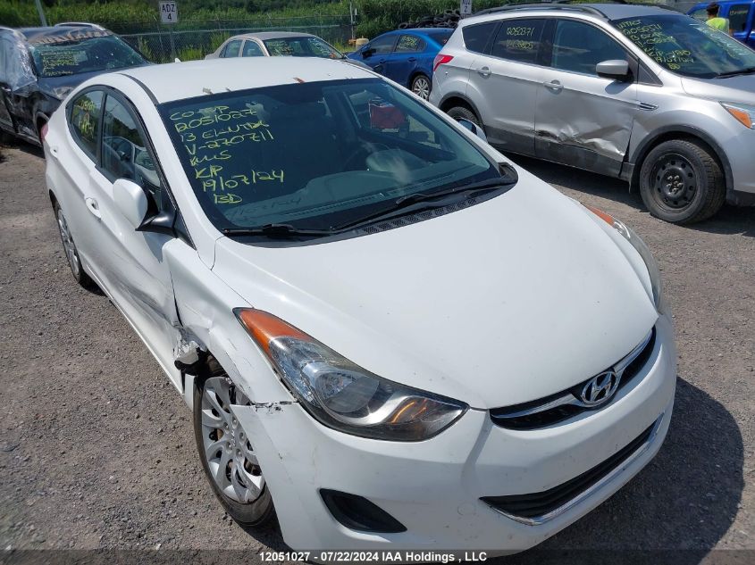 2013 Hyundai Elantra Gl VIN: 5NPDH4AE4DH270711 Lot: 12051027