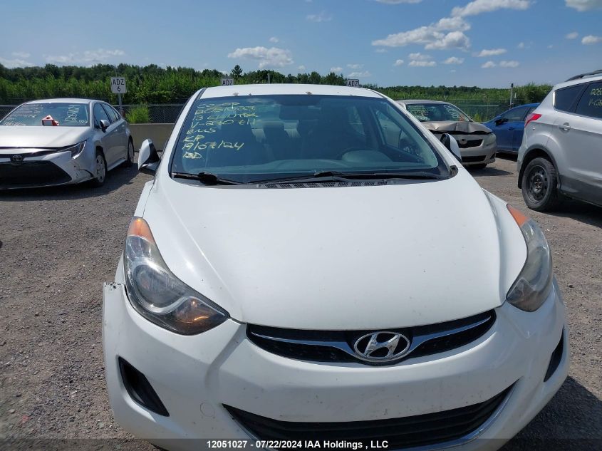2013 Hyundai Elantra Gl VIN: 5NPDH4AE4DH270711 Lot: 12051027