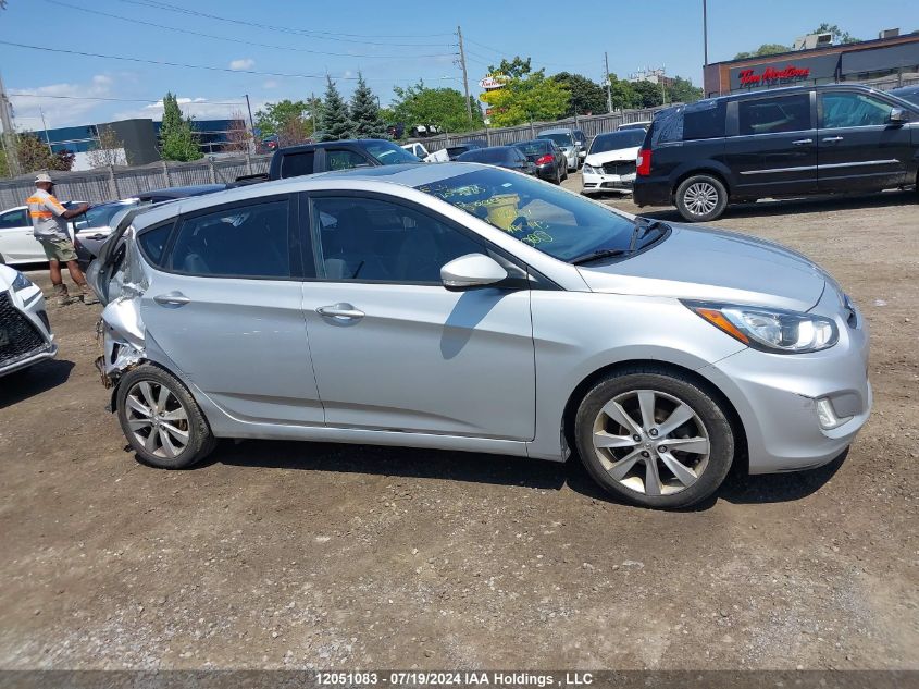 2013 Hyundai Accent Gls VIN: KMHCU5AE1DU108257 Lot: 12051083