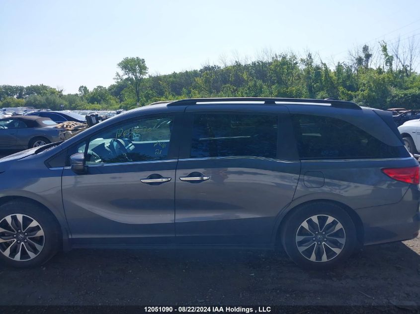 2022 Honda Odyssey VIN: 5FNRL6H64NB503260 Lot: 12051090