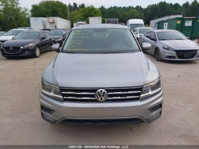 2019 Volkswagen Tiguan Se/Sel/Sel R-Line Jet-Black/Sel R-Line VIN: 3VV2B7AX3KM178221 Lot: 12051125