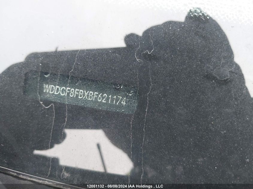 2011 Mercedes-Benz C-Class VIN: WDDGF8FBXBF621174 Lot: 12051132