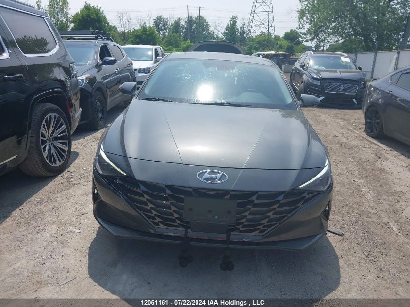 2022 Hyundai Elantra Ultimate Ivt With Tech Package VIN: KMHLN4AG3NU368802 Lot: 12051151