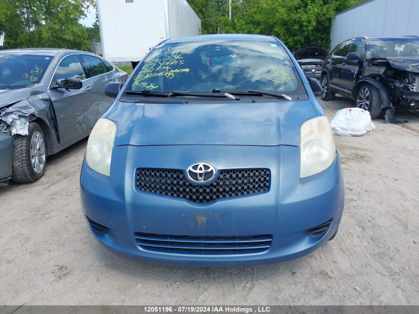 2007 Toyota Yaris VIN: JTDKT923875106236 Lot: 12051196