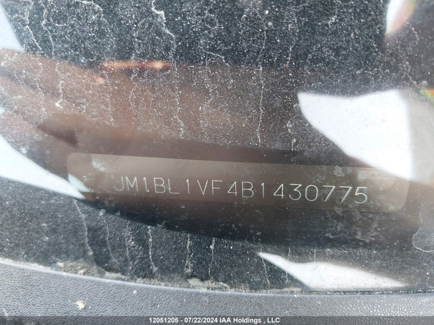 2011 Mazda Mazda3 VIN: JM1BL1VF4B1430775 Lot: 12051205