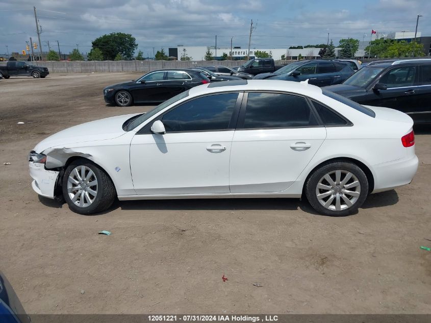 2012 Audi A4 VIN: WAUBFCFL5CA117448 Lot: 12051221