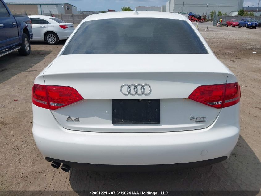 2012 Audi A4 VIN: WAUBFCFL5CA117448 Lot: 12051221