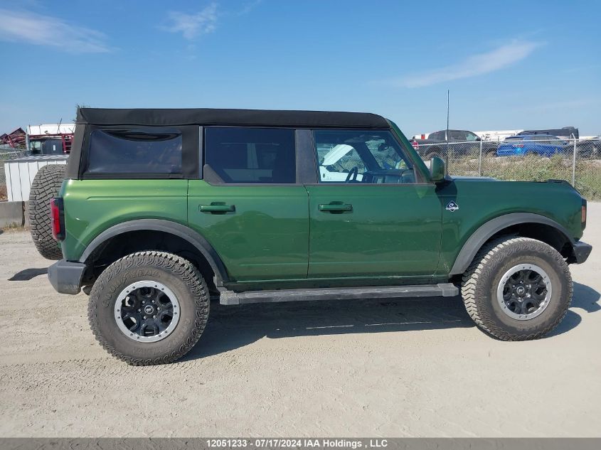 2023 Ford Bronco Big Bend/Black Diamond/Outer Banks/Badlands/Wildtrak/Everglades VIN: 1FMEE5DP7PLB41504 Lot: 12051233