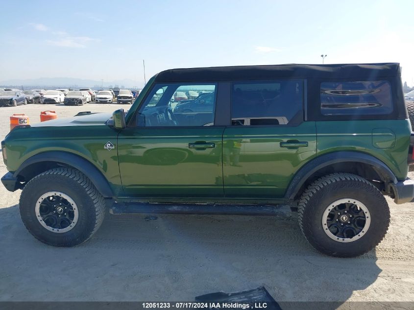 2023 Ford Bronco Big Bend/Black Diamond/Outer Banks/Badlands/Wildtrak/Everglades VIN: 1FMEE5DP7PLB41504 Lot: 12051233