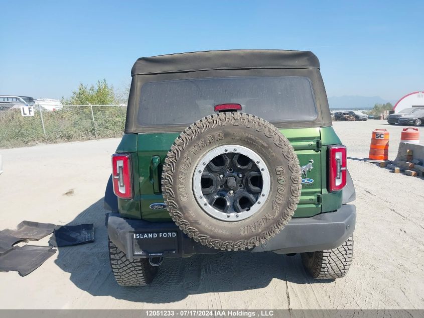 2023 Ford Bronco Big Bend/Black Diamond/Outer Banks/Badlands/Wildtrak/Everglades VIN: 1FMEE5DP7PLB41504 Lot: 12051233
