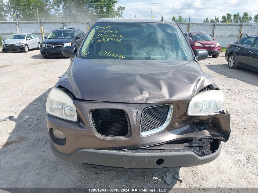 2009 Pontiac Montana Sv6 VIN: 1GMDU03149D100906 Lot: 12051243