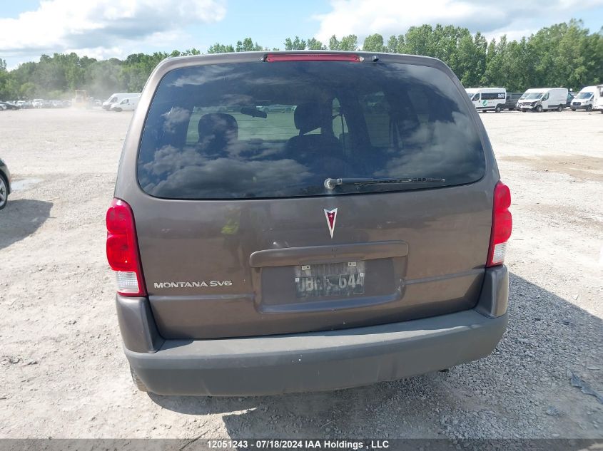 2009 Pontiac Montana Sv6 VIN: 1GMDU03149D100906 Lot: 12051243