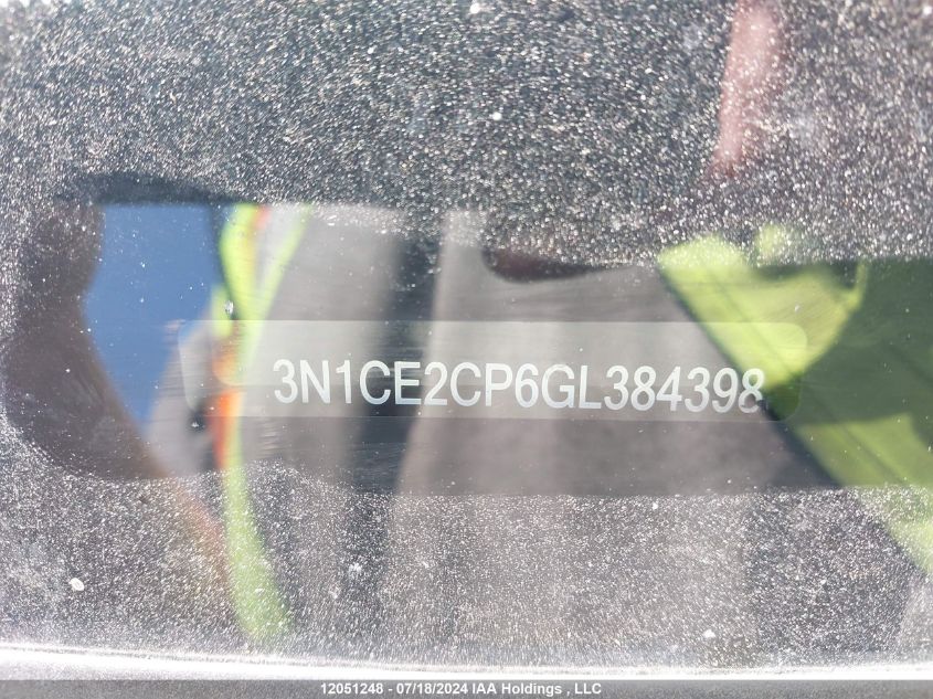 2016 Nissan Versa Note VIN: 3N1CE2CP6GL384398 Lot: 12051248