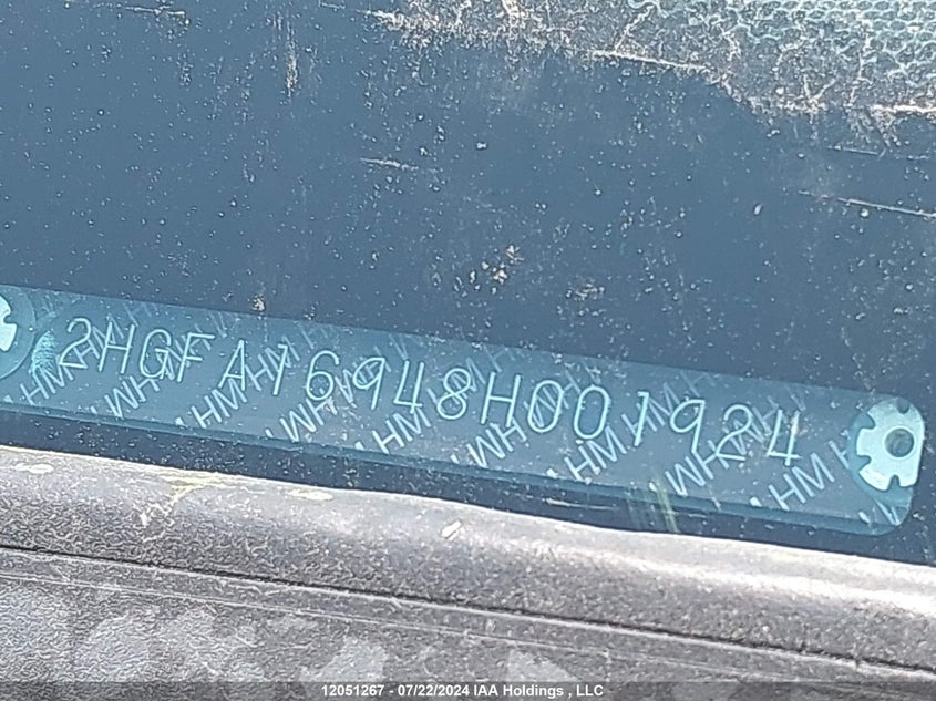 2008 Honda Civic Sdn VIN: 2HGFA16948H001924 Lot: 12051267