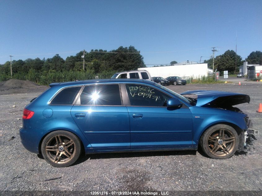 2009 Audi A3 VIN: WAUKF68P09A093439 Lot: 12051276