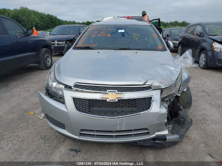 2012 Chevrolet Cruze VIN: 1G1PF5SC3C7364998 Lot: 12051330