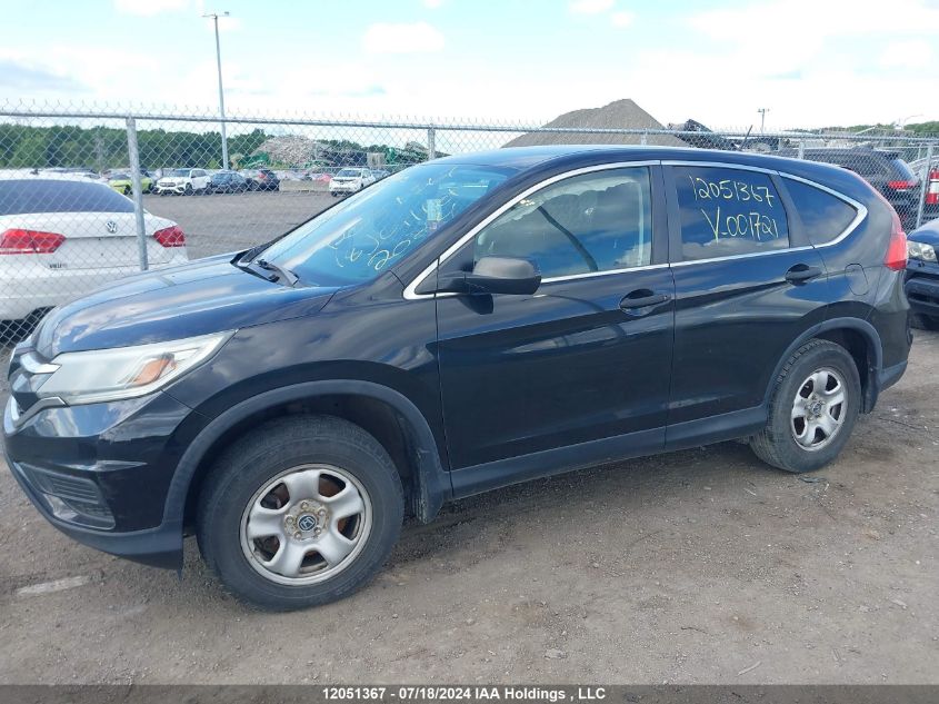 2015 Honda Cr-V Lx VIN: 2HKRM3H37FH001721 Lot: 12051367