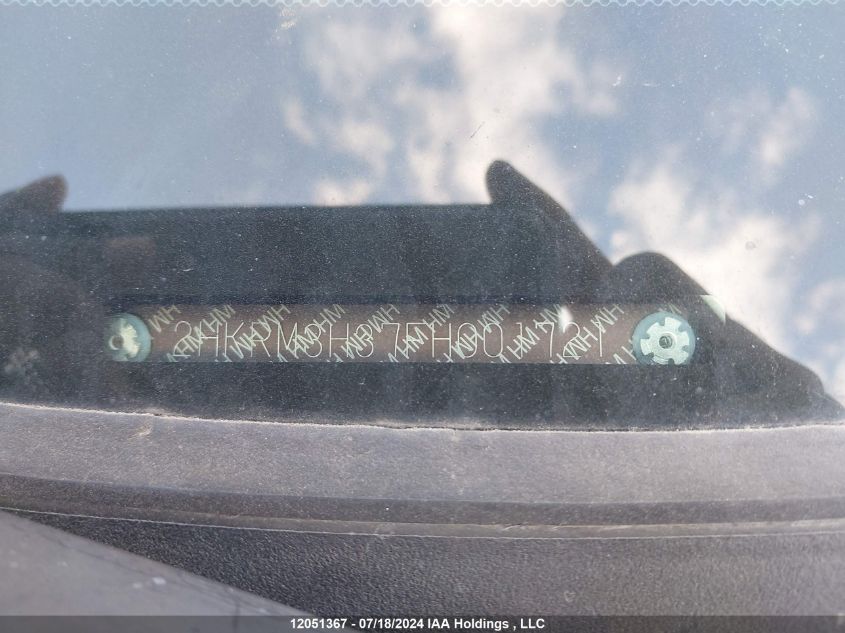 2015 Honda Cr-V Lx VIN: 2HKRM3H37FH001721 Lot: 12051367