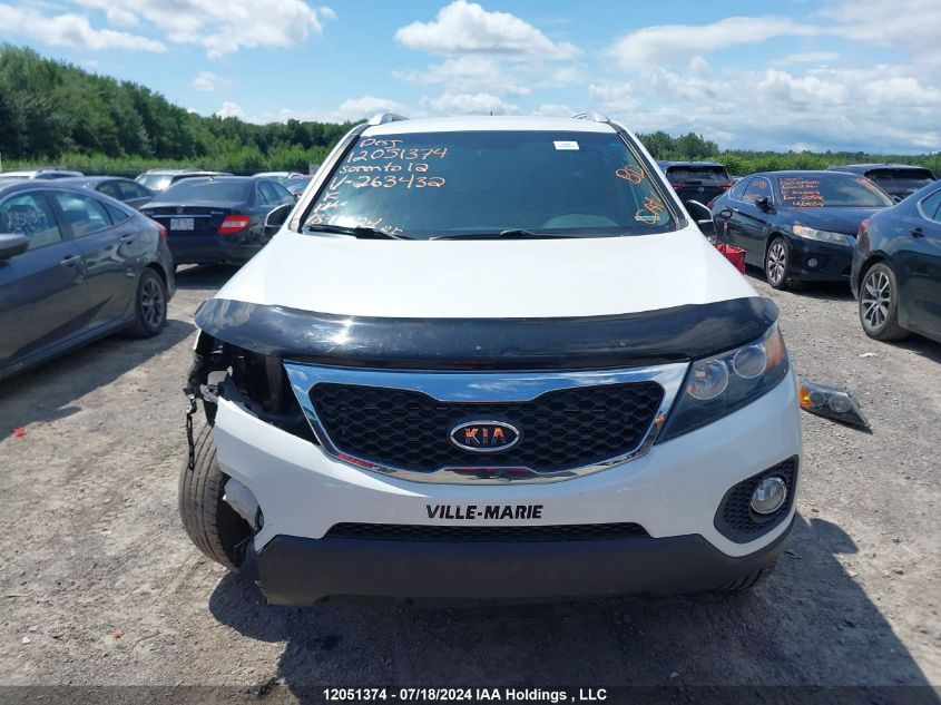 2012 Kia Sorento Lx VIN: 5XYKTCA60CG263432 Lot: 12051374