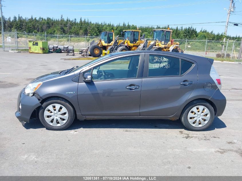 2012 Toyota Prius C Technology VIN: JTDKDTB37C1513198 Lot: 12051381