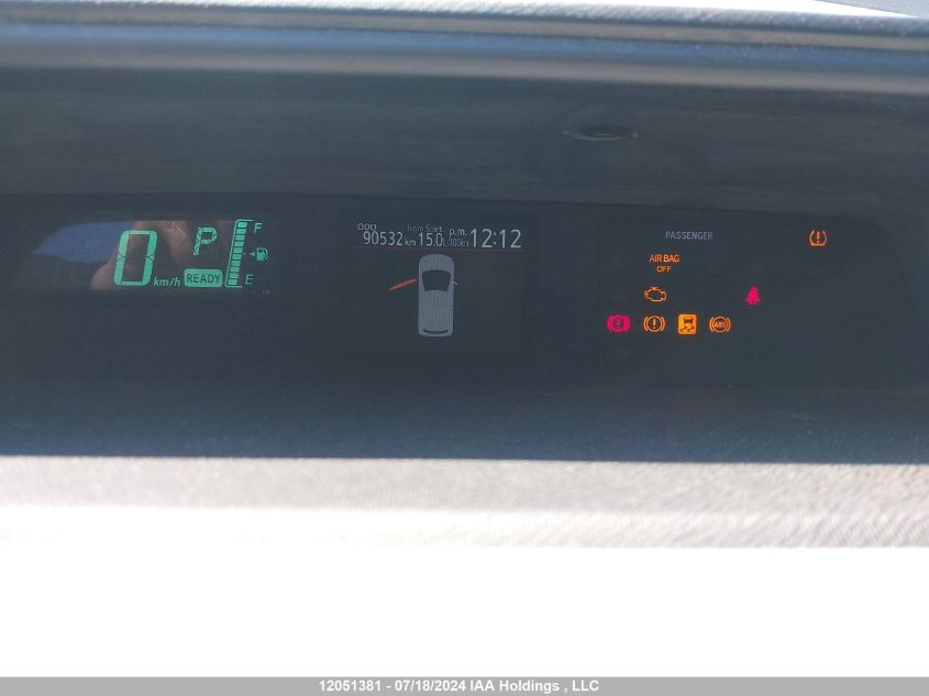 2012 Toyota Prius C Technology VIN: JTDKDTB37C1513198 Lot: 12051381