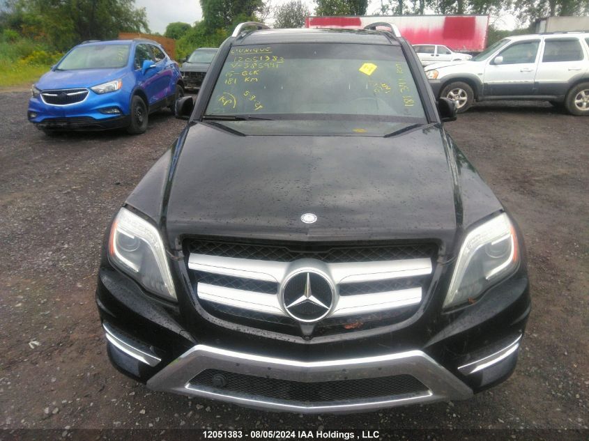 2015 Mercedes-Benz Glk-Class VIN: WDCGG0EB5FG385991 Lot: 12051383