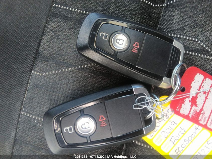 2019 Ford Ecosport Se VIN: MAJ6S3GL5KC297215 Lot: 12051385