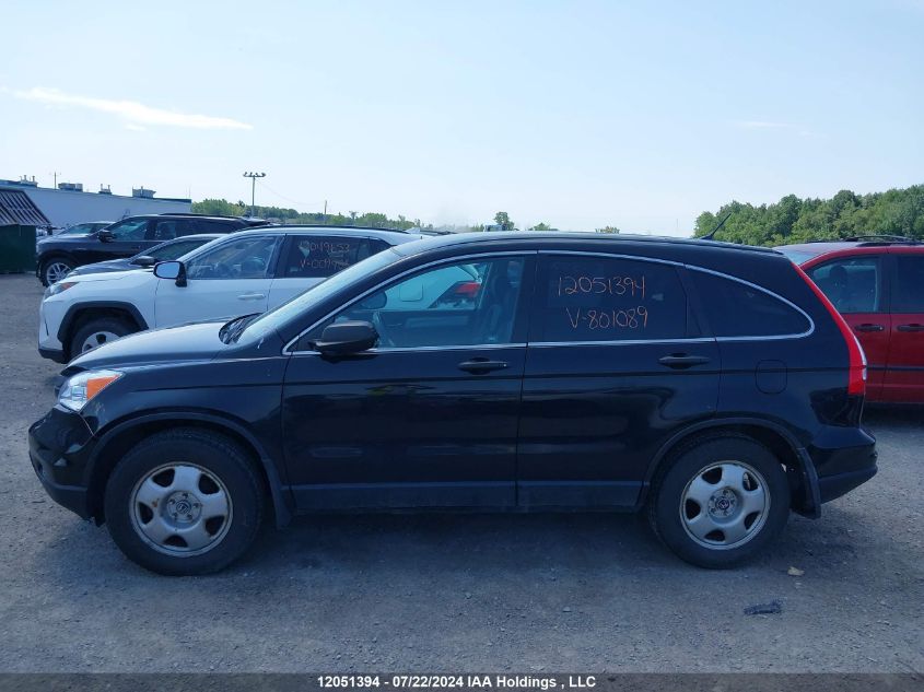 2010 Honda Cr-V Lx VIN: 5J6RE3H39AL801089 Lot: 12051394