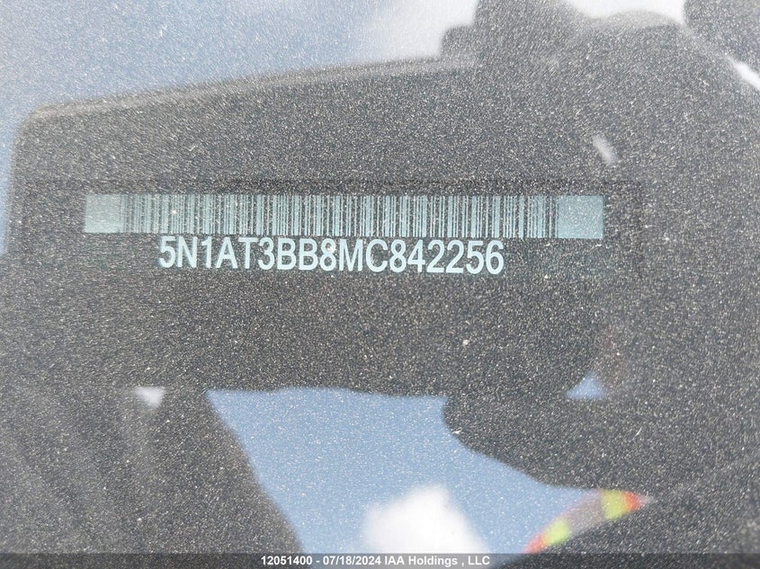 2021 Nissan Rogue Sv VIN: 5N1AT3BB8MC842256 Lot: 12051400