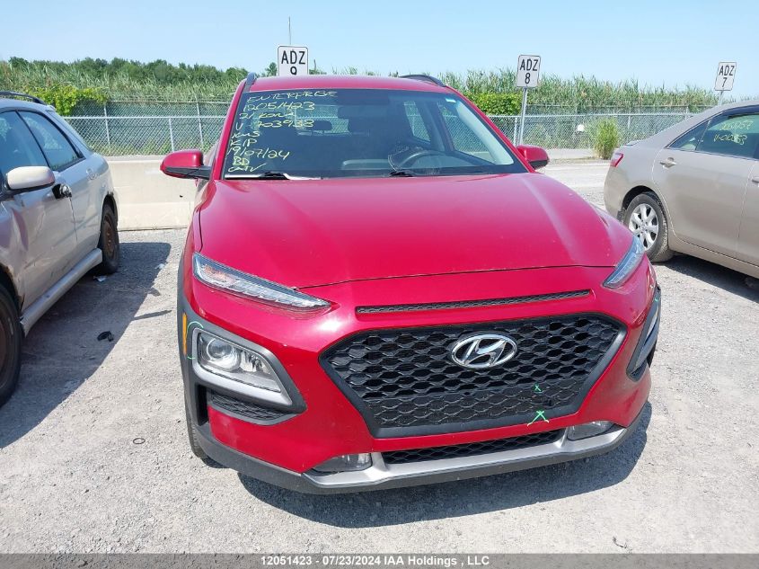 2021 Hyundai Kona Sel VIN: KM8K2CAA5MU703938 Lot: 12051423