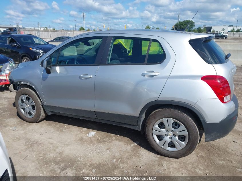 2014 Chevrolet Trax Ls VIN: 3GNCJKEBXEL172649 Lot: 12051437