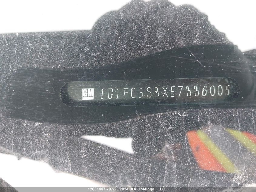 2014 Chevrolet Cruze VIN: 1G1PC5SBXE7336005 Lot: 12051447
