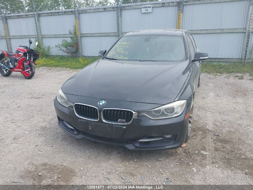 2012 BMW 3 Series VIN: WBA3A5C54CF257675 Lot: 12051571