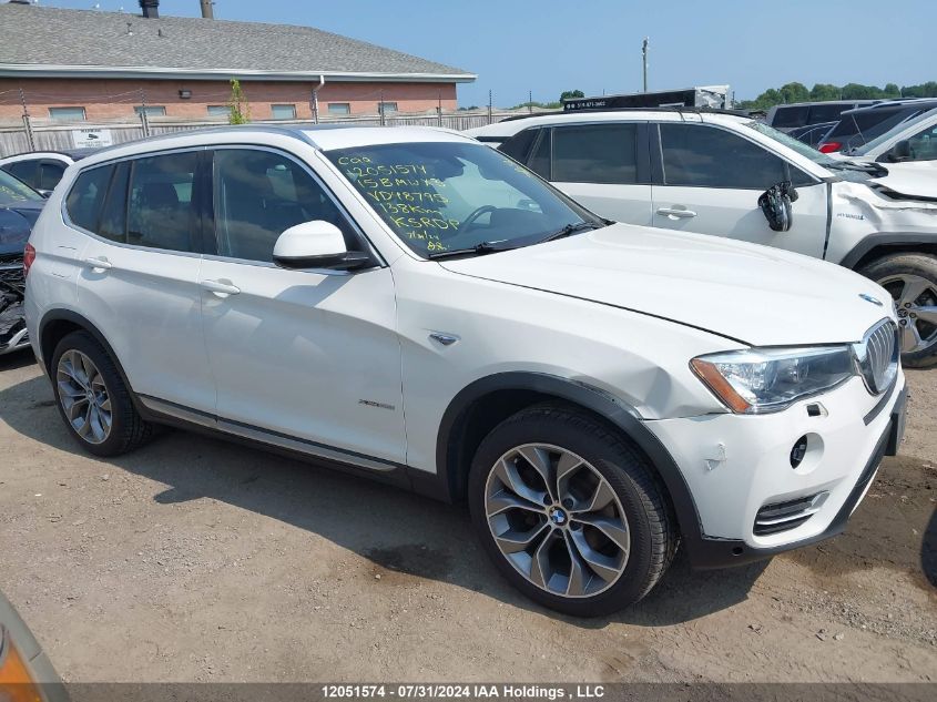 2015 BMW X3 xDrive28I VIN: 5UXWX9C50F0D48795 Lot: 12051574