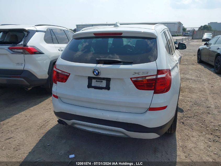 2015 BMW X3 xDrive28I VIN: 5UXWX9C50F0D48795 Lot: 12051574