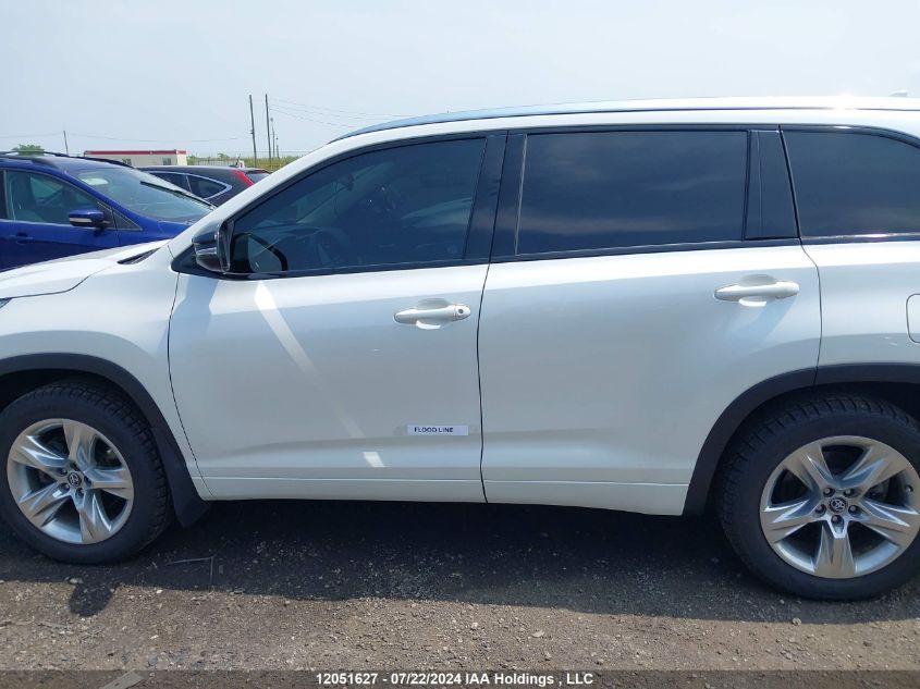 2016 Toyota Highlander Limited/Ltd Platinum VIN: 5TDDKRFH5GS256834 Lot: 12051627