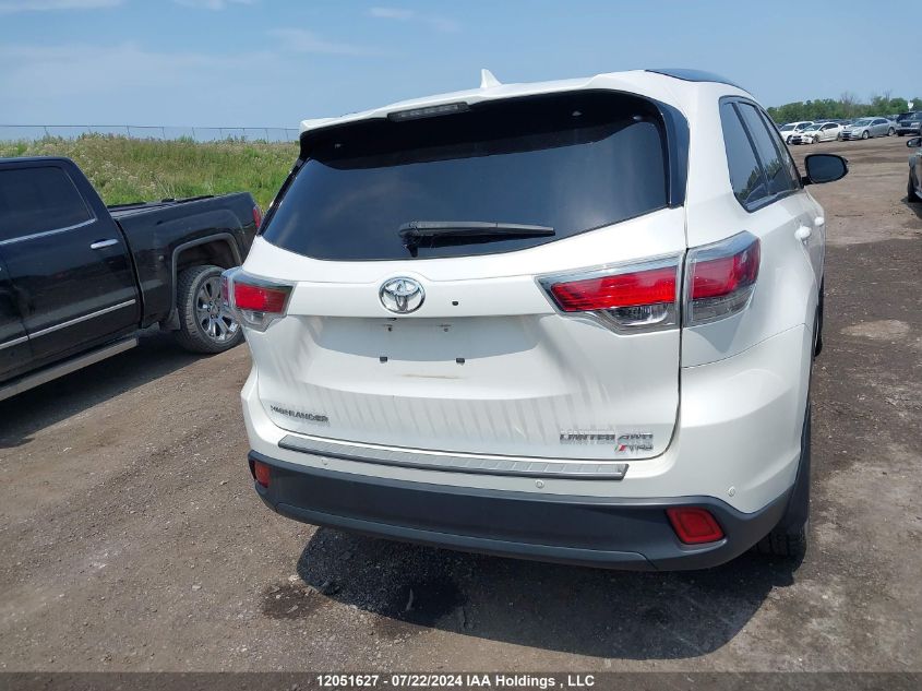 2016 Toyota Highlander Limited/Ltd Platinum VIN: 5TDDKRFH5GS256834 Lot: 12051627