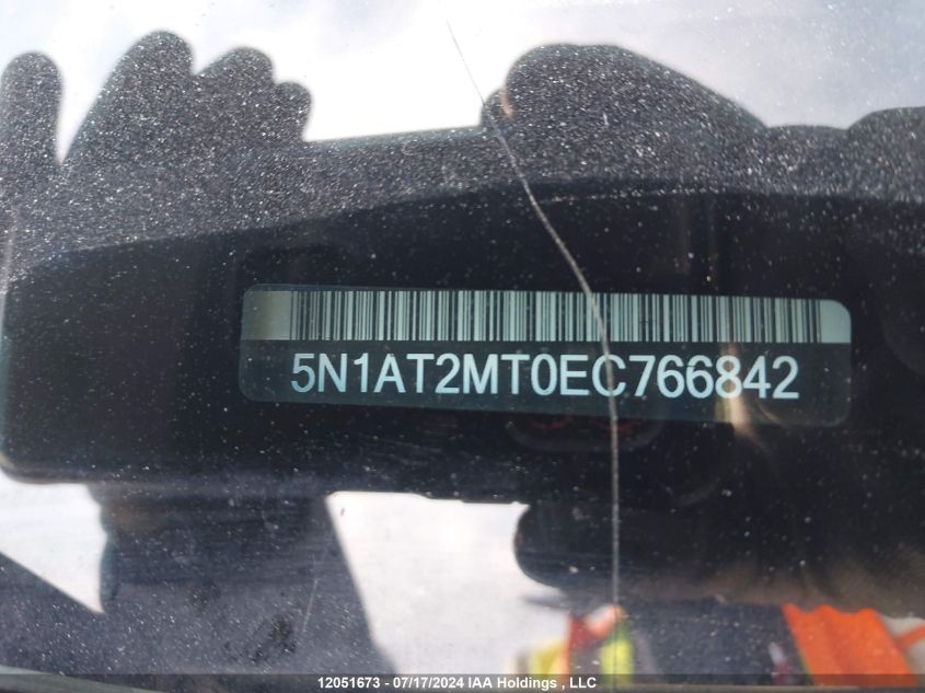 2014 Nissan Rogue VIN: 5N1AT2MT0EC766842 Lot: 12051673