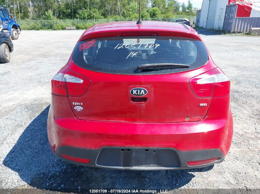 2014 Kia Rio Lx VIN: KNADM5A35E6916928 Lot: 12051709