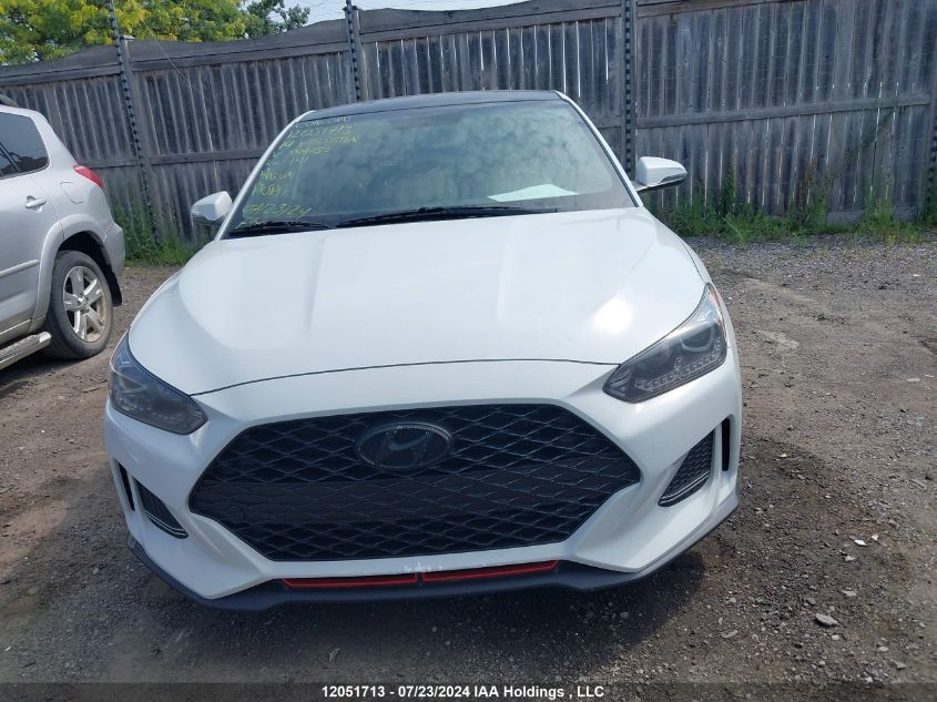 2019 Hyundai Veloster Turbo/Turbo R-Spec/Turbo Ultimate VIN: KMHTH6AB9KU004757 Lot: 12051713