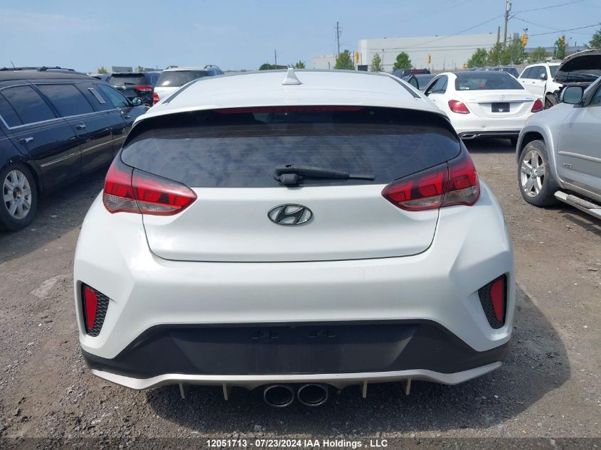 2019 Hyundai Veloster Turbo/Turbo R-Spec/Turbo Ultimate VIN: KMHTH6AB9KU004757 Lot: 12051713