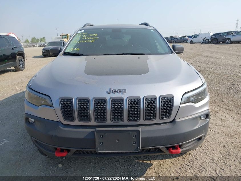 2019 Jeep Cherokee Trailhawk VIN: 1C4PJMBX5KD274318 Lot: 12051728