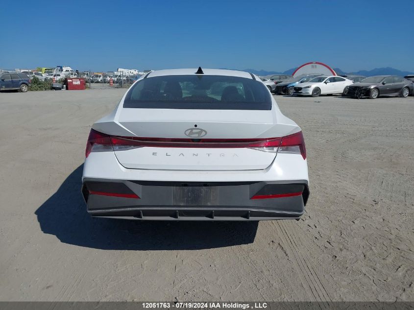 2024 Hyundai Elantra Sel VIN: KMHLM4DG5RU728169 Lot: 12051763